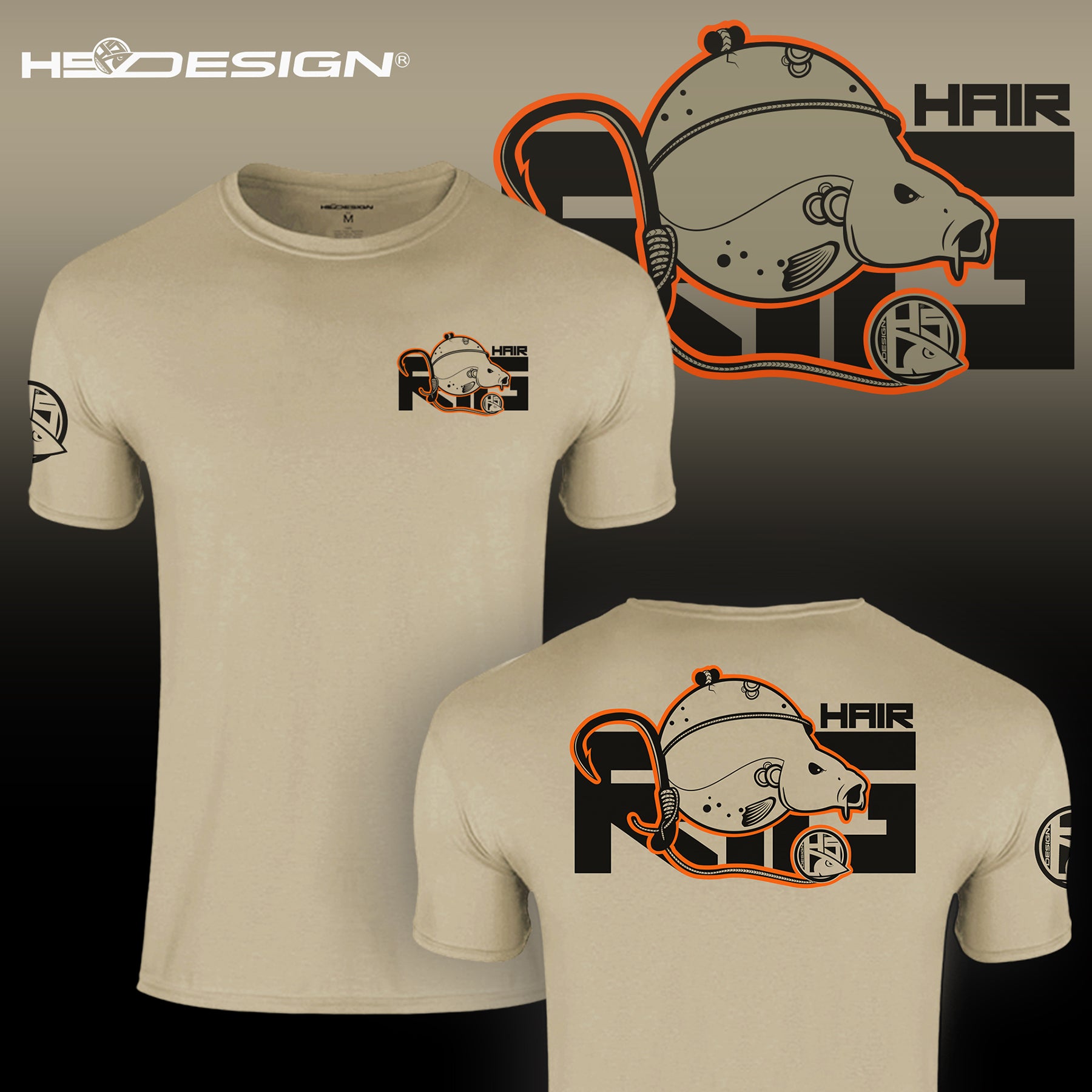 T-shirt man Hair Rig