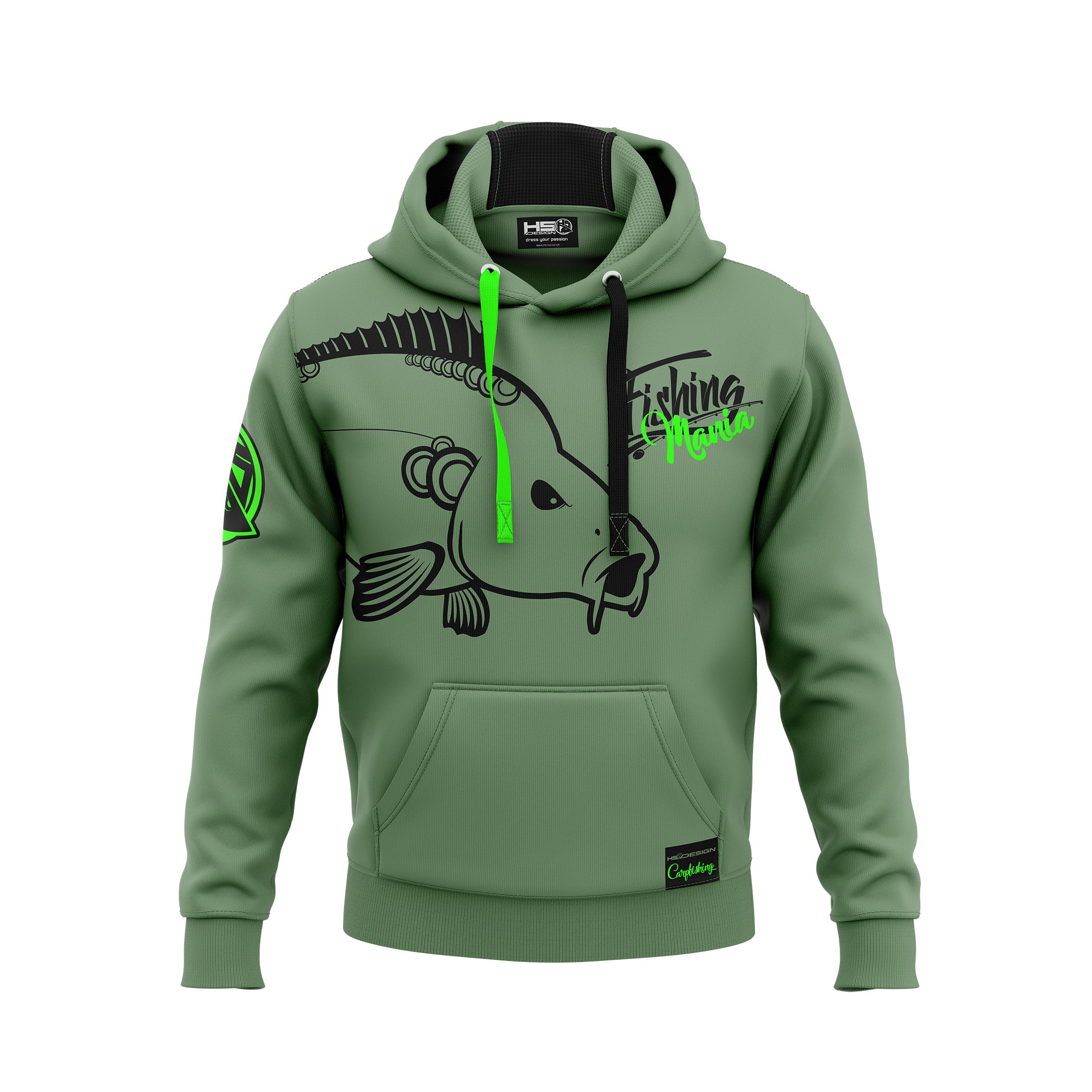 Hoodie Carpfishing Mania green