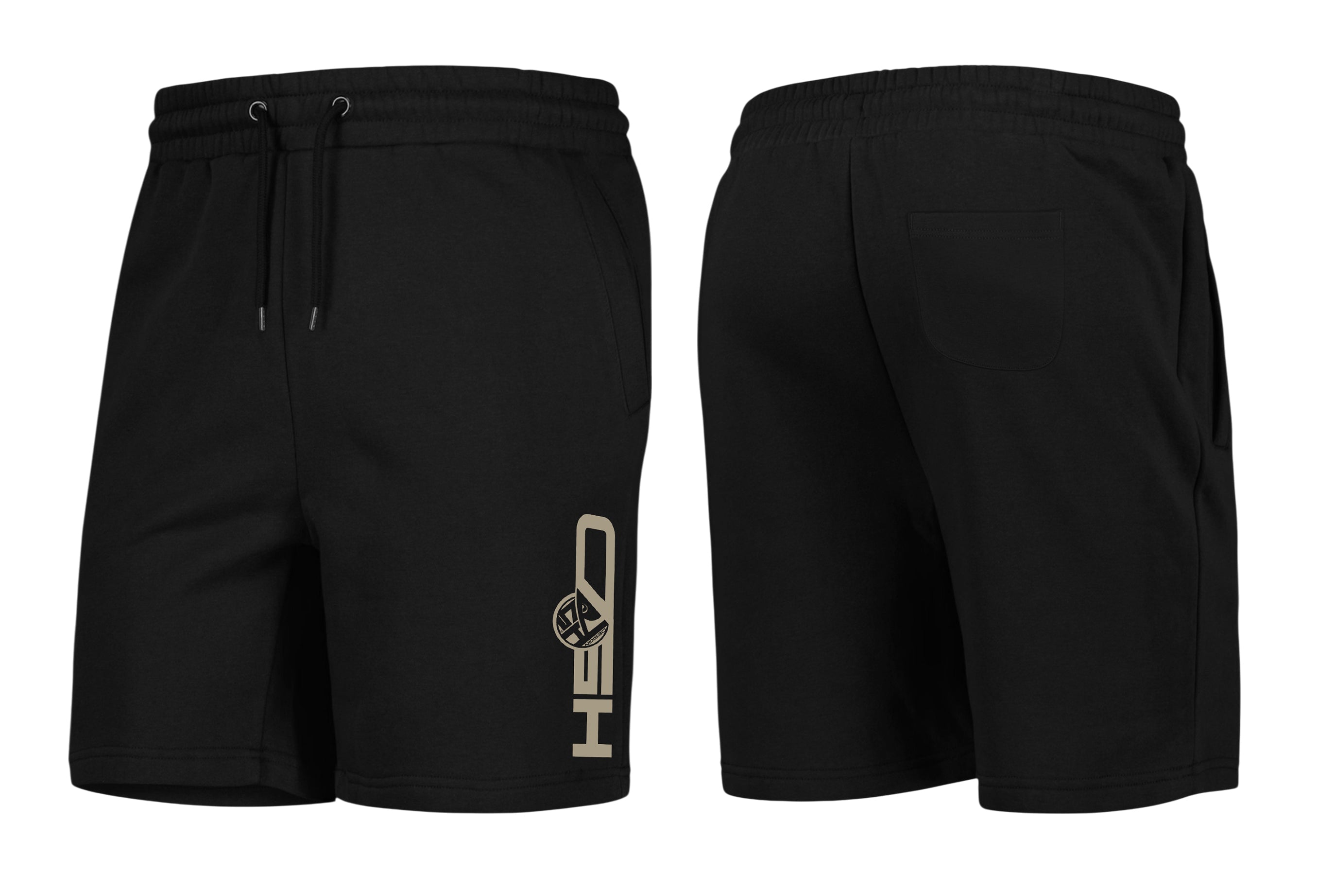 Short black HSD with logo brown