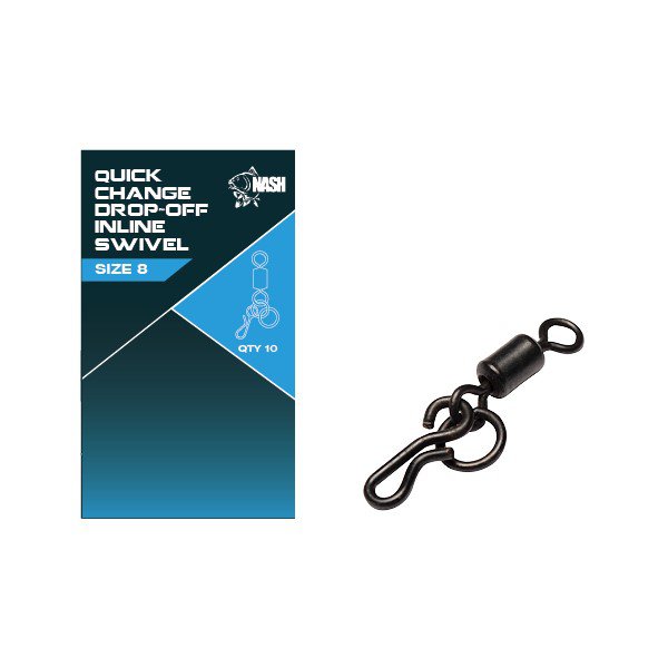 Nash Quick Change Drop Off In Line Swivel - Fishing Swivels