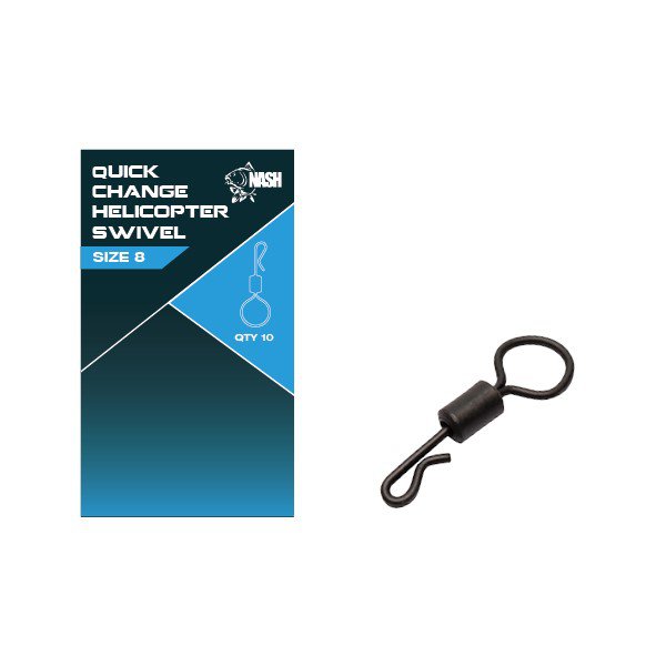 Nash Quick Change Helicopter Swivel - Fishing Swivels