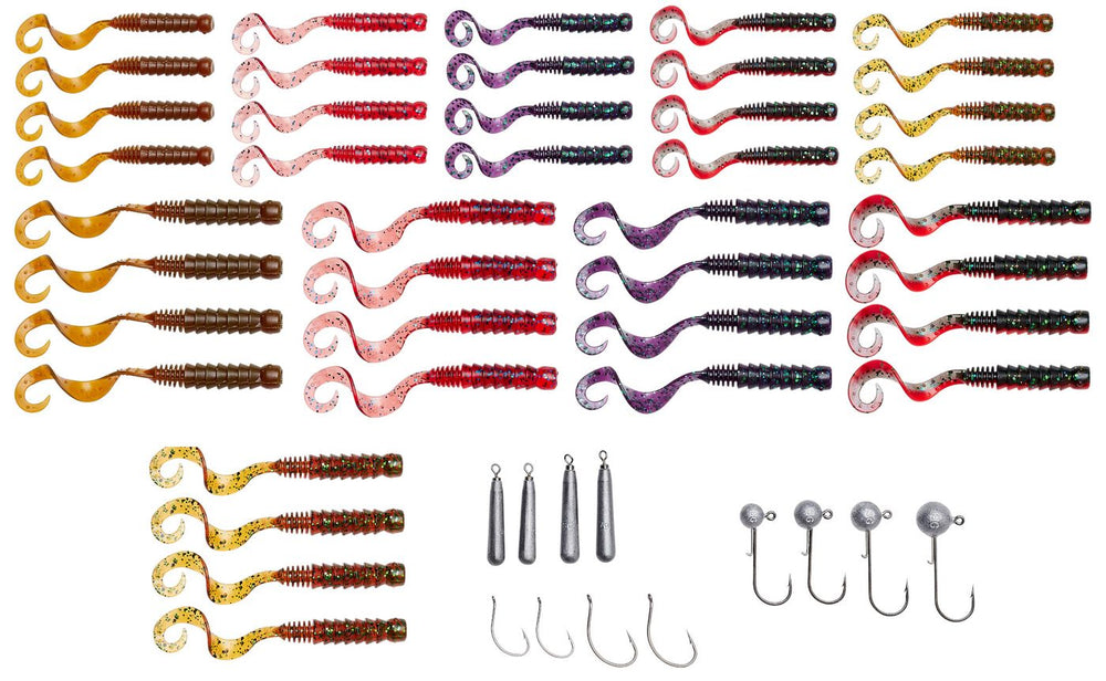Savage Gear Pro Grub Kit - 52 Pieces