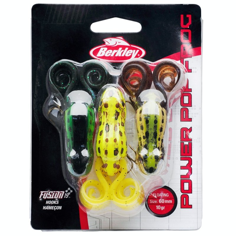 Berkley Power Pop Frog - 3 Pack - Topwater Lures