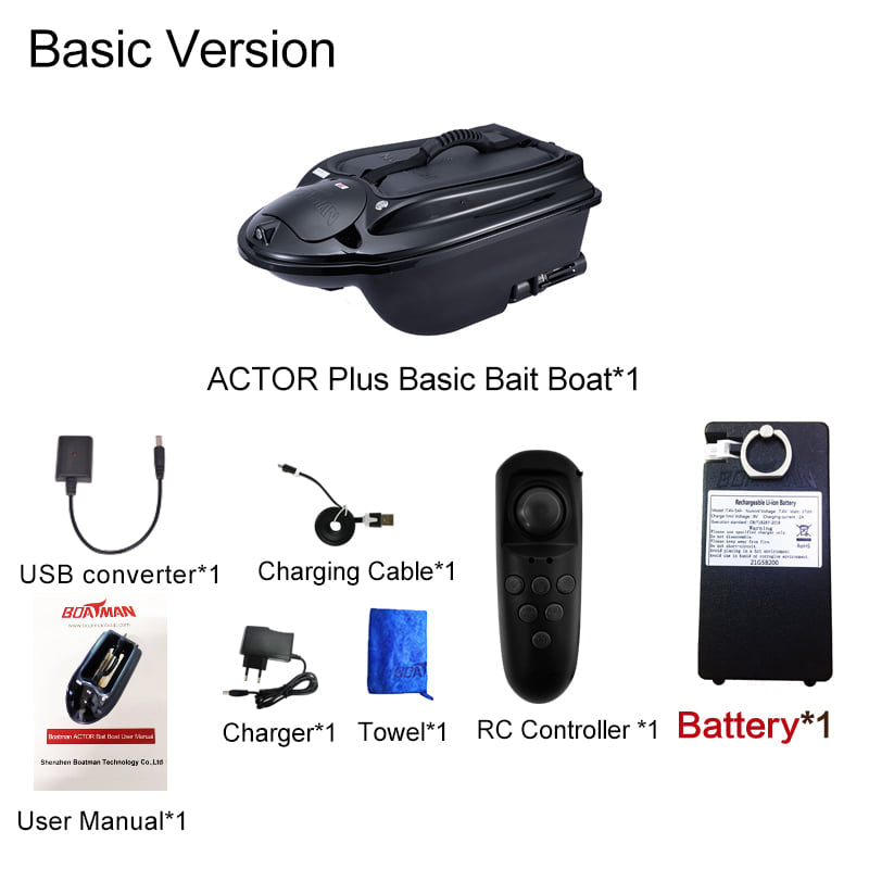 Boatman Actor Plus Basic Bait Boat