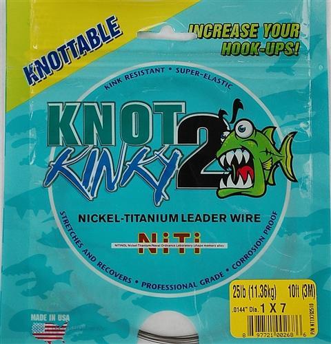 KNOT 2 KINKY 7-STRAND NICKEL-TITANIUM FISHING LEADER WIRE