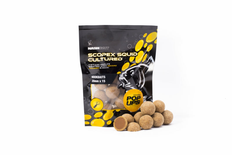Nash Bait Scopex Squid Cultured Hookbaits - Carp Fishing Bait - Anglers World