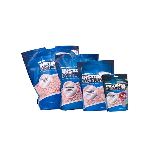 Nashbait Strawberry Crush Boilies - Carp Bait