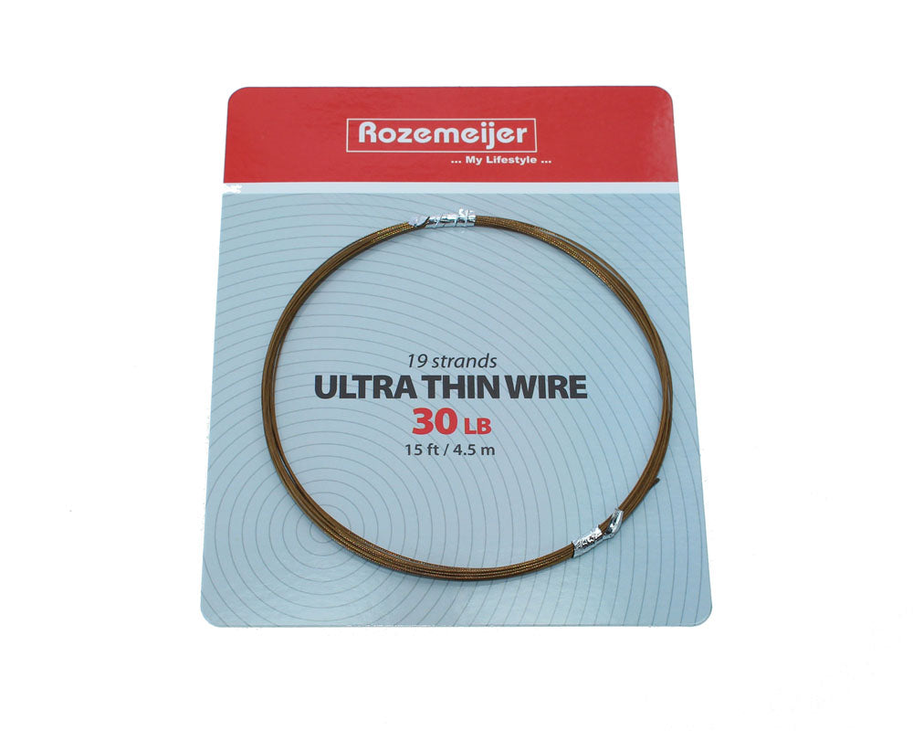 Rozemeijer Ultra Thin Wire 1×19 Strand 30lb-15ft / 4.5m