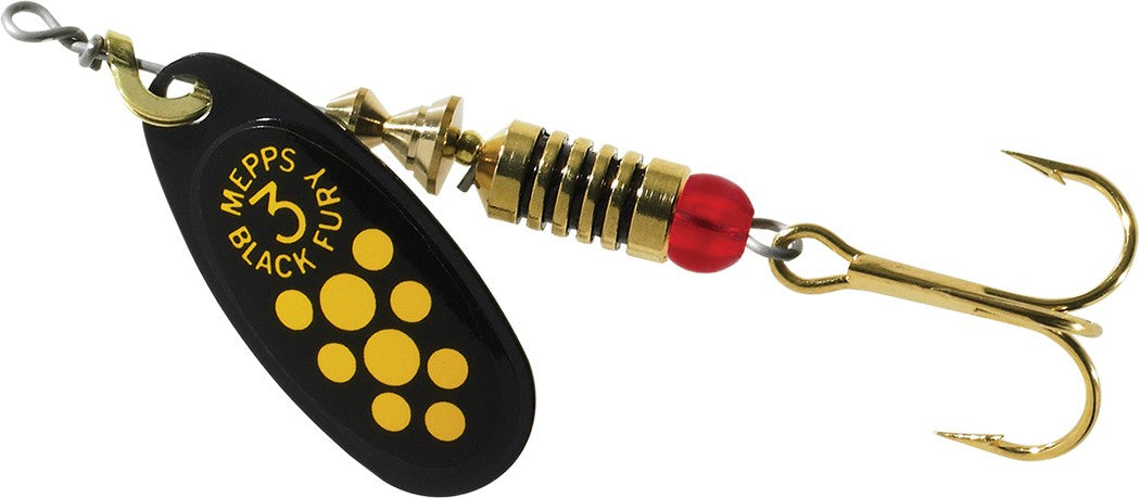 Mepps Comet Black Fury Spinners
