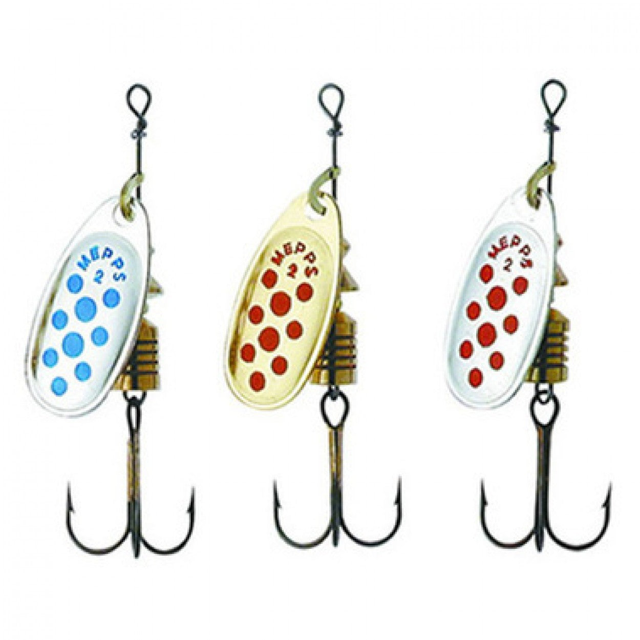 Mepps Comet Silver & Red Dot Spinners