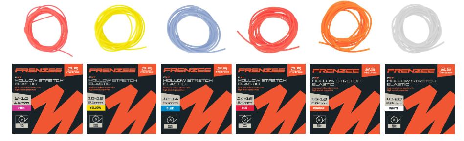 Frenzee FXT Hollow Stretch Elastic - Fishing Bait Elastic