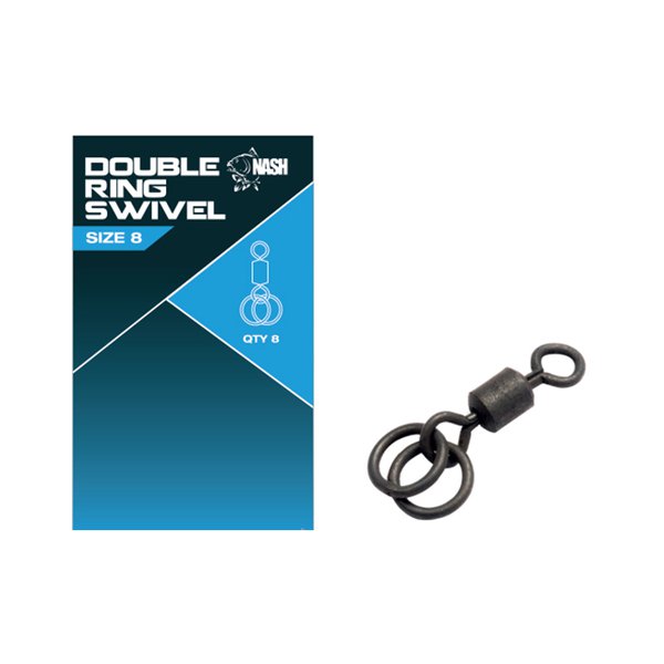 Nash Double Ring Swivel - Carp Fishing Swivels