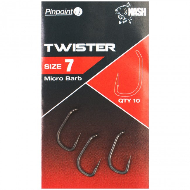 Nash Twister Hooks - Carp Fishing Hooks