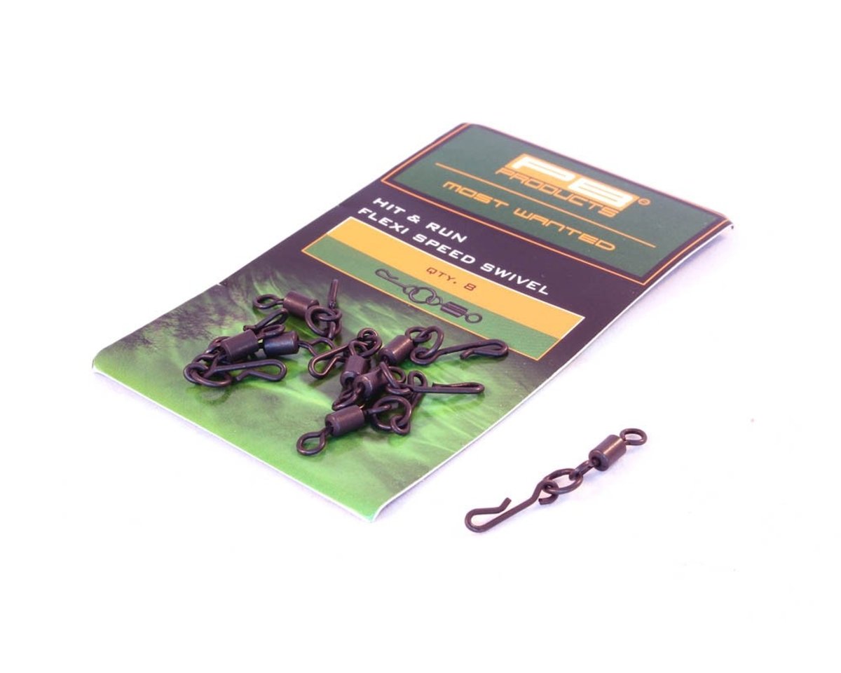 PB Products Hit & Run Flexi Ring Speed Swivels Size 8