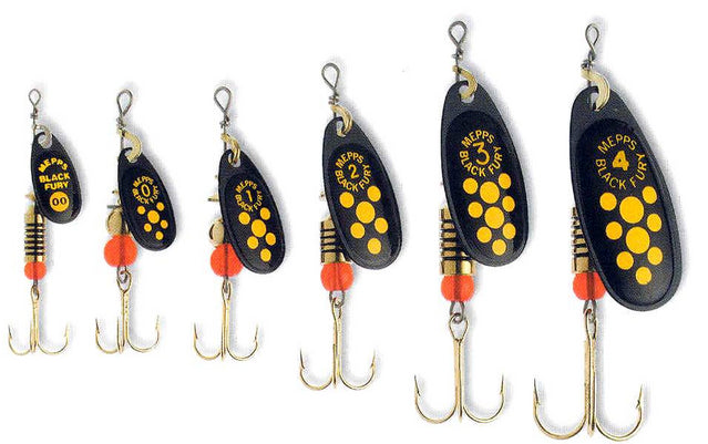 Mepps Comet Black Fury Spinners