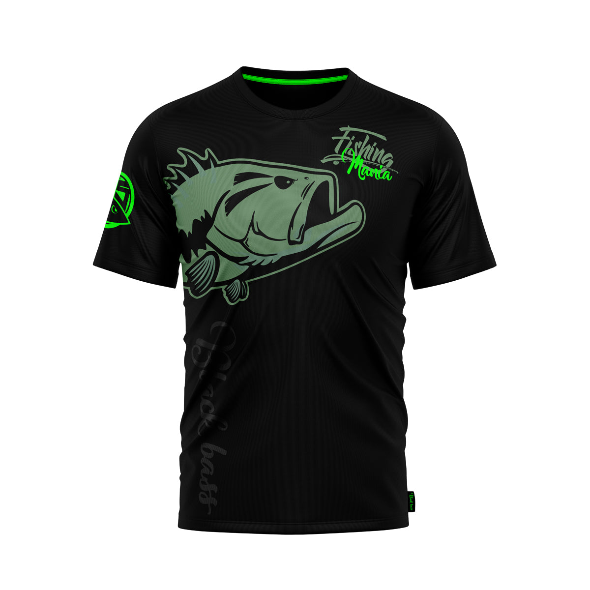 T-shirt Black Bass Mania