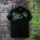 T-shirt Black Bass Mania
