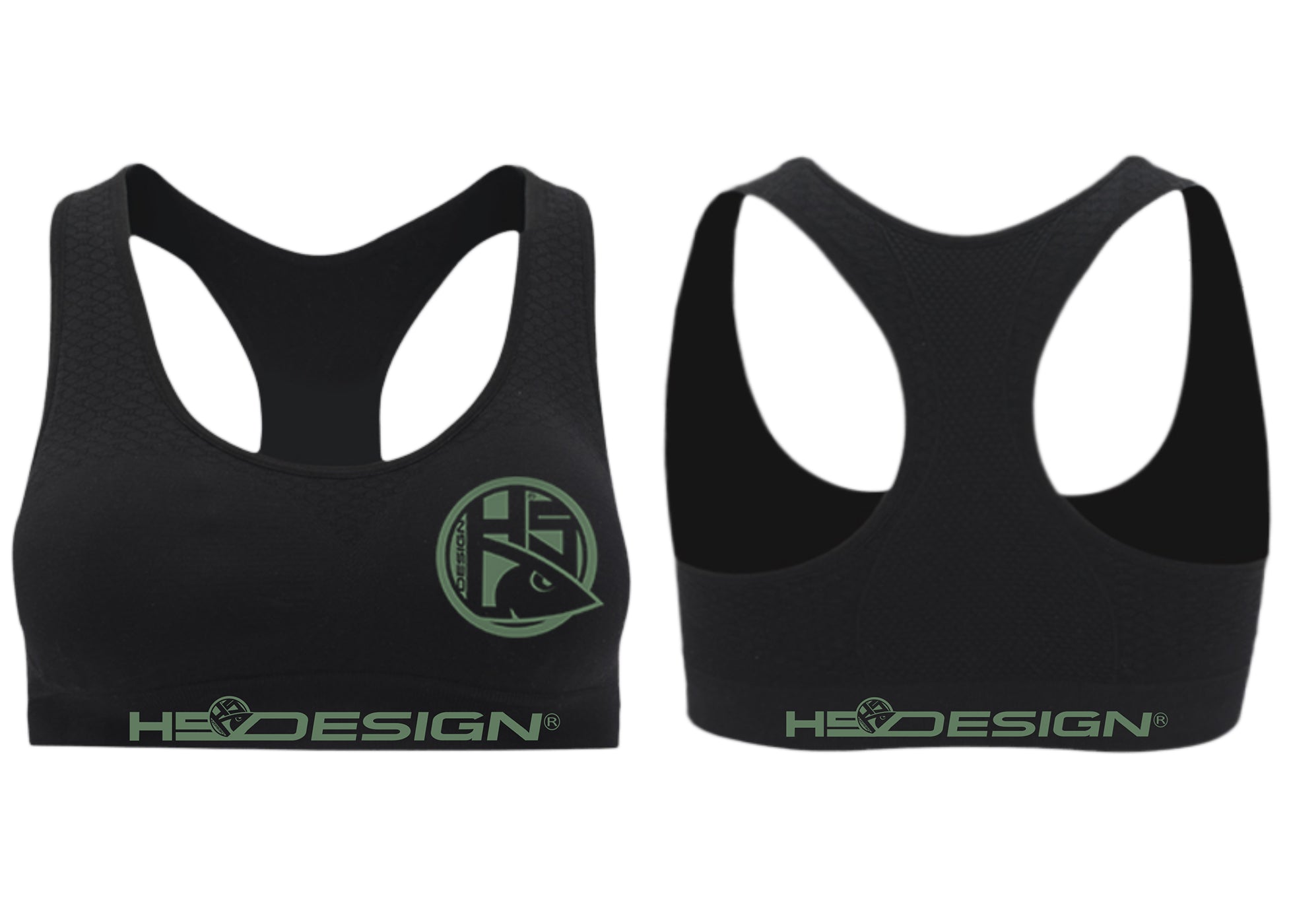 Sport Bra green logo