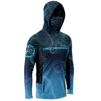 Hooded performance t-shirt Bathimetry