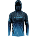 Hooded performance t-shirt Bathimetry