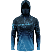 Hooded performance t-shirt Bathimetry