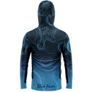 Hooded performance t-shirt Bathimetry