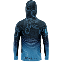 Hooded performance t-shirt Bathimetry