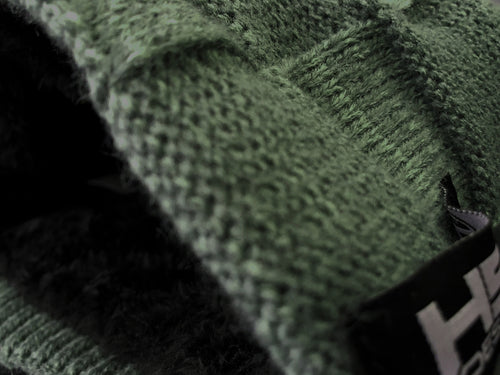 Green beanie HSD with fur - Beanies - Anglers World