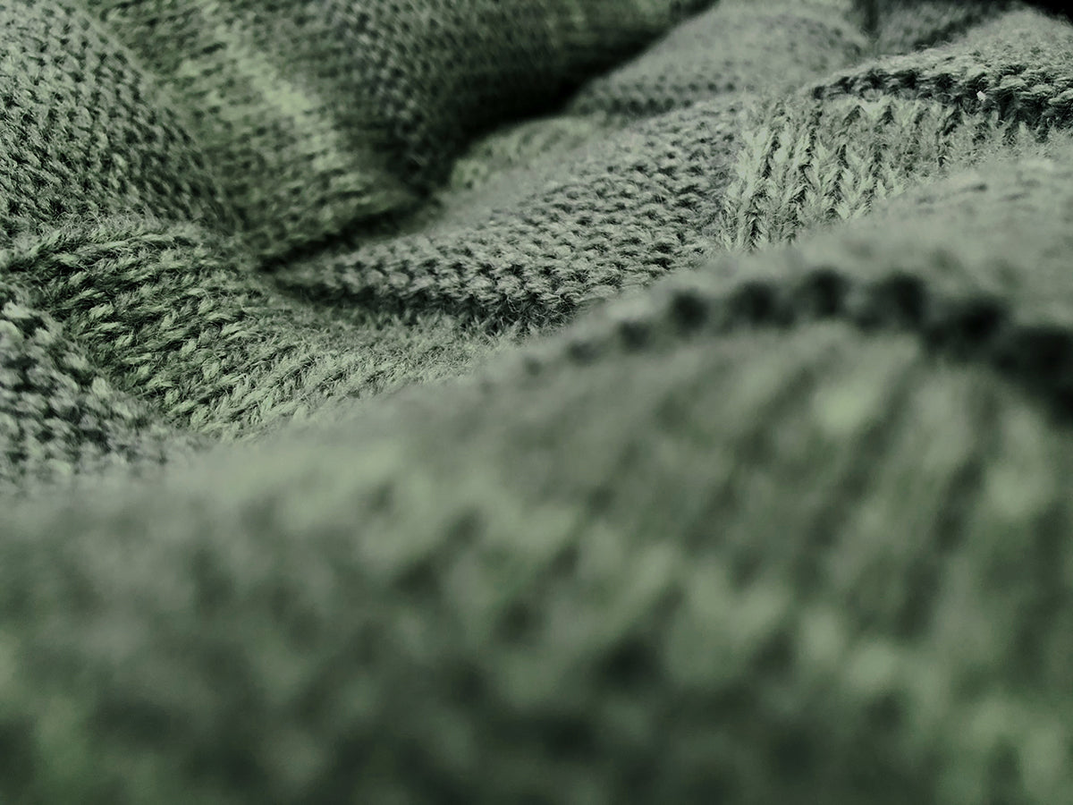 Green beanie HSD with fur