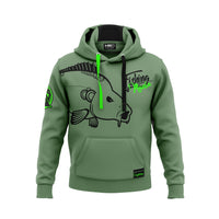 Hoodie Carpfishing Mania green