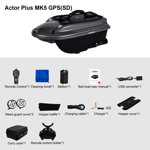 Boatman Actor Plus MK5 GPS-SD Bait Boat - Bait Boats - Anglers World