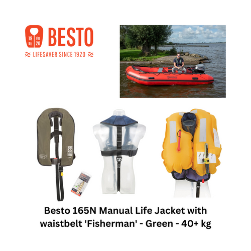 Besto Fisherman 165N Manual Life Jacket with Waistbelt - Life Jackets - Anglers World