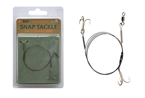 Drennan E-Sox Snap Tackles Barbed - SNAP TACKLE - Anglers World