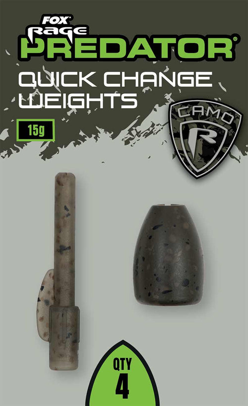 Fox Rage Predator Camo Quick Change Weights - WEIGHTS & SINKERS - Anglers World