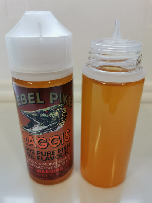 Rebel Pike Haggis Fish Oil Flavour 120ml - Pike Oils - Anglers World