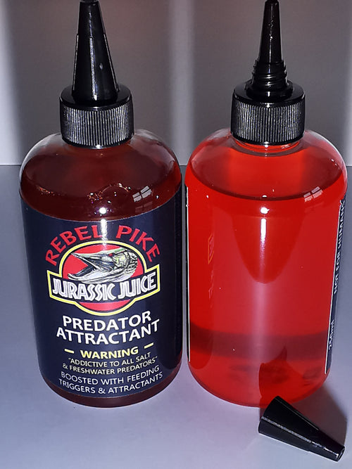 Rebel Pike Jurassic Juice Predator Attractant 120ml - Pike Oils - Anglers World