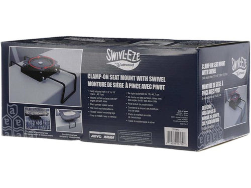 Attwood Swivl-eze Clamp-On Boat Seat Mount with Swivel - Boat Seats - Anglers World