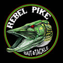 Rebel Pike bait and tackle logo