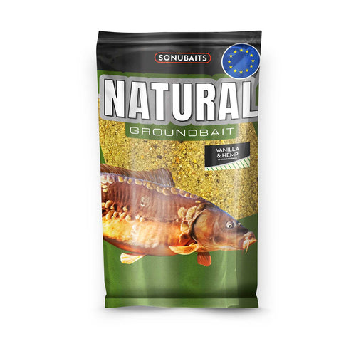Sonubaits Natural Vanilla & Hemp Groundbait 1kg - Groundbaits - Anglers World