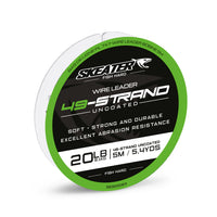 Skeater 49-Strand 7×7 Uncoated Wire Leader Material – 5m Spool - Pike Wires - Anglers World