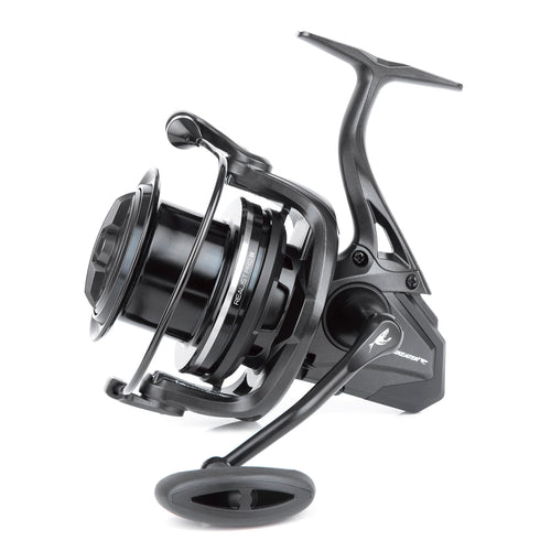 Fishing reel on a white background