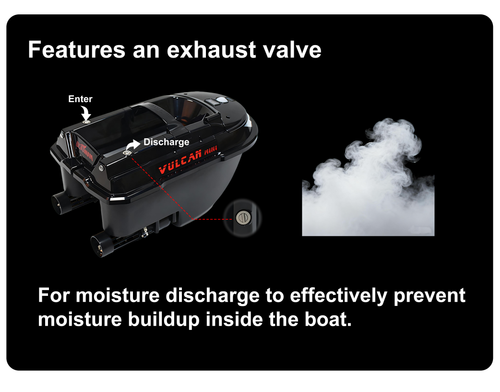Boatman Vulcan Mini Pro Black - Bait Boats - Anglers World