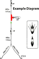 Shakespeare 2 Flowing Trace Rig - Sea Fishing Rigs