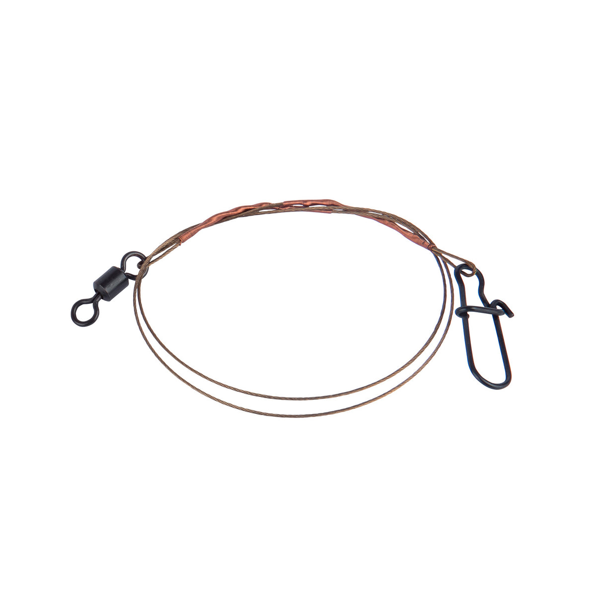 Skeater 7x7 wire pike leader with rolling swivel and Easy Snap