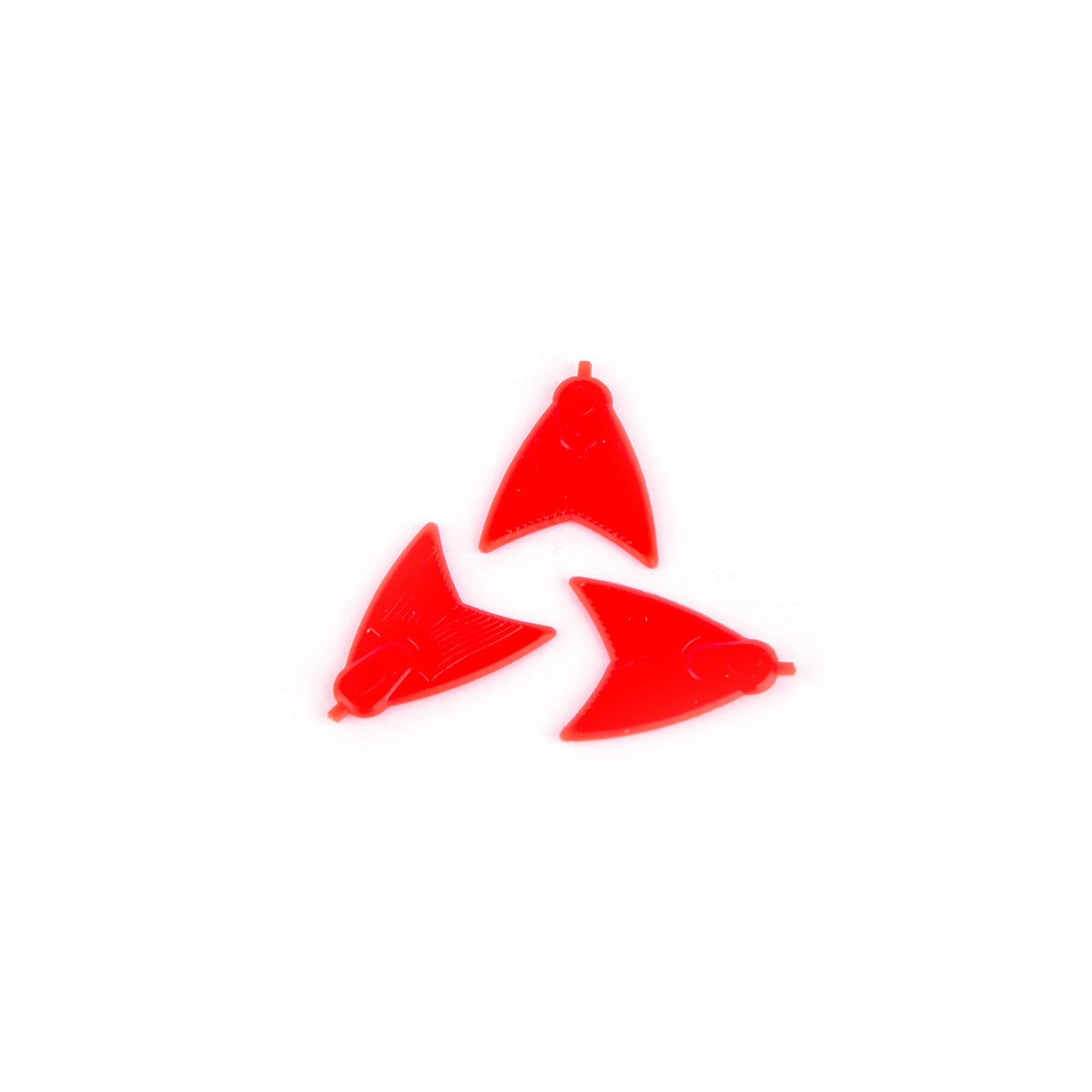 Skeater UV Red soft plastic bait fins
