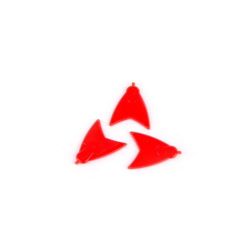 Skeater UV Red soft plastic bait fins