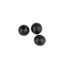 Skeater 6mm black rubber rig beads