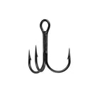 Skeater Power Treble Round Jaw Point barbed hook with black nickel finish