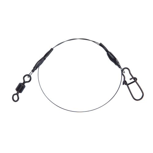 Skeater 30cm titanium pike leader with rolling swivel and Easy Snap