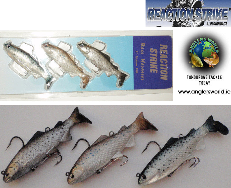 Reaction Strike Bass Harasser 4" 3 pack - Anglers World